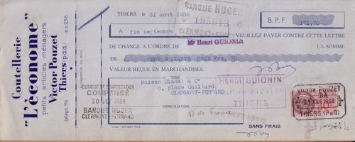 Thiers traite victor pouzet - thiers,
