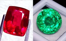 Émeraude Naturelle Et Rubis 8