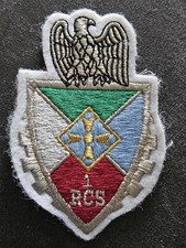Insigne Tissu Patch Ecusson Militaire Du 1er Regiment De Commandement Et Soutien