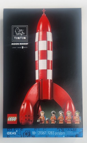 Lego tintin moon - moon, rocket