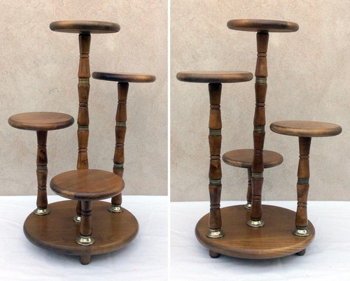 Table fleurs bois 4 - table,