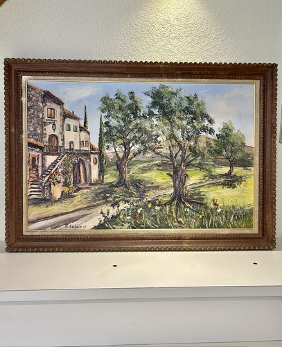 Grande huile toile paysage - grande,