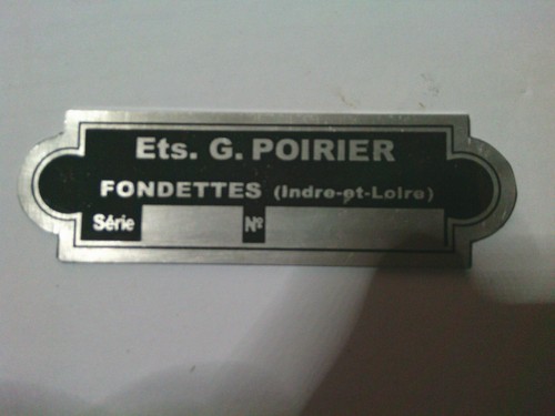 Plaque identification ets - plaque,