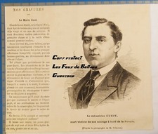 CLAUDE LOUIS GUEIT MECANICIEN MARINE LA REVANCHE gravure 1877 document print 