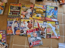 Lot 9 magazine revues karaté bushido anciens Arts Martiaux
