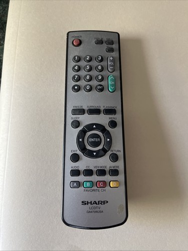 Sharp ga470wjsa lcd remote - ga470wjsa,
