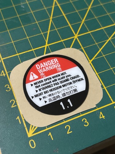 Sticker type origine - , bouchon