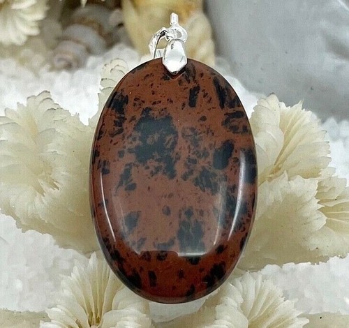 Pendentif obsidienne acajou - obsidienne,
