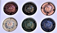 capsule de champagne SENEZ-cristian n° 12,13,14,15,16,17 cote 41  ( AN 2000)