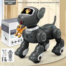 Jouet robot interactif pour chien -télécommande, commande vocale, fonction chant