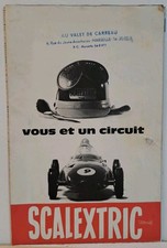 Scalextric Triang catalogue détaillant Vous et un circuit circuit automobile 70