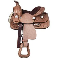 Ensemble miniature de poney en cuir de cheval western de 8 po pour enfants.