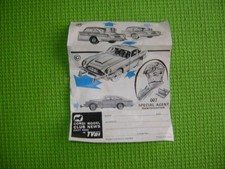 CORGI TOYS 261 ASTON MARTIN DB5 JAMES BOND 007 NOTICE D'ORIGINE