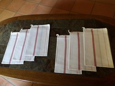 Anciens torchons de vaisselle,coton,lin,linge ancien,cuisine,1950.