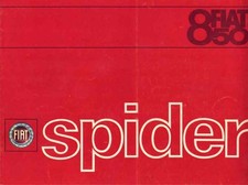 Catalogue Brochure Fiat 850 Spider 1966 France
