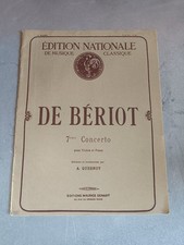 De Bériot 7 ème Concerto pour Violon et Piano édition Nationale de musique class
