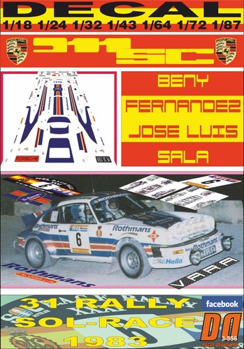 Decal porsche 911 rothmans - porsche,