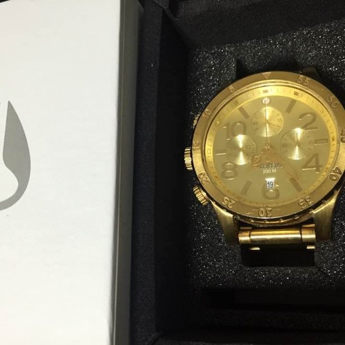 Nixon gold - gold, chronograph