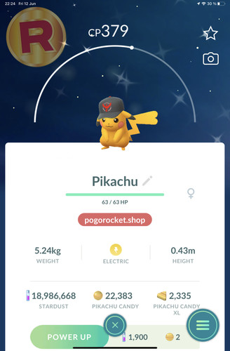 Shiny pikachu team valor - pikachu,