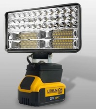 DeWalt Lampe Halogène 18V 20V Rechargeable LED TORCHE FORTE 90W 8 Pouces USB 2x