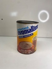 Boîte ovomaltine publicitaire vintage arôme chocolat trace d’usure dans son jus