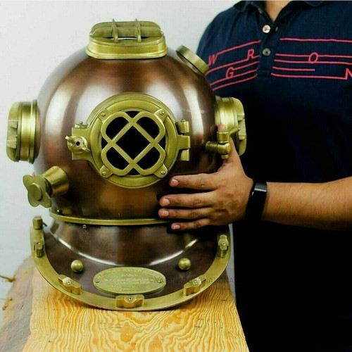 Casque plongée laiton - casque,
