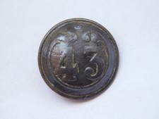 NAPOLEON III : BOUTON 43° DE