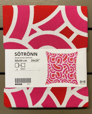Housse de coussin IKEA SOTRONN, rose vif/rouge, 50x50 SÖTRÖNN édition limitée...