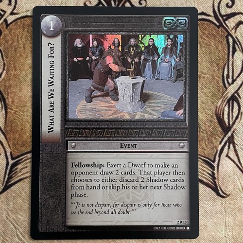 Lotr tcg what - are, waiting