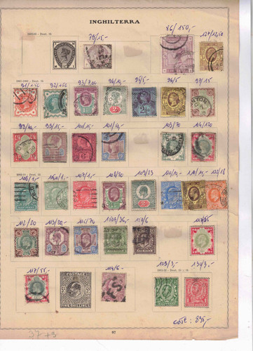 Lot timbres classiques de - de,