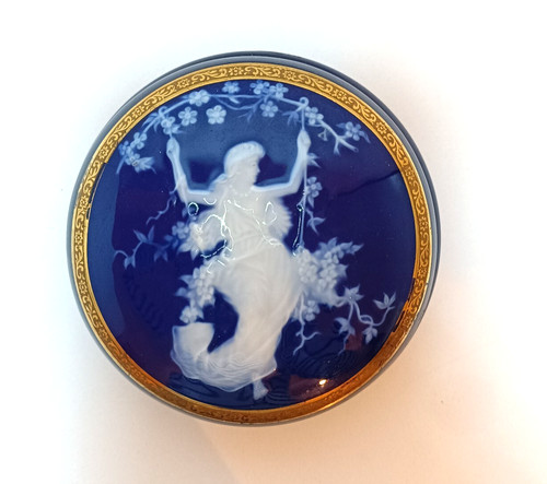 Limoges blue cobalt porcelain - blue,