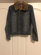 Lazer jeans jacket denim fur - jacket,