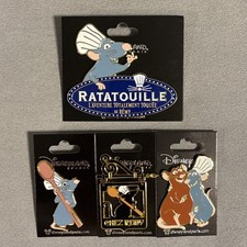 Set of 4 Disneyland Paris Pin Trading Ratatouille Pins From 2025 Remy Gusteau