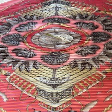 Foulard plissé Hermès soie