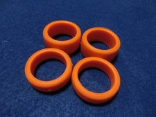 Pneu TamiyA Mini4WD grand diamètre orange lisse d'occasion