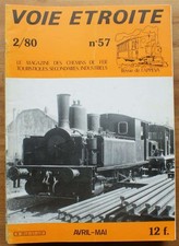 019524 - Voie étroite - Numéro 57 - 2/1980 de avril-mai 1980 [train,locomotive]