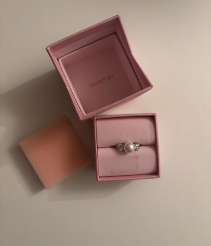 Bague argenté avec - perle,