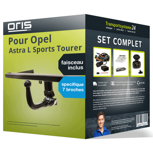 Attelage amovible oris - oris, pour