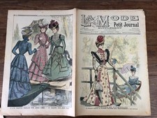 Revue LA MODE DU PETIT JOURNAL  1898 Nr 34 + Patron Pattern TABLIER ECOLE FILLE