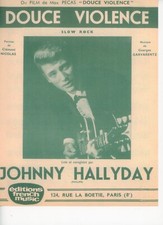 Johnny Hallyday  Partition "Douce violence"   R@RE