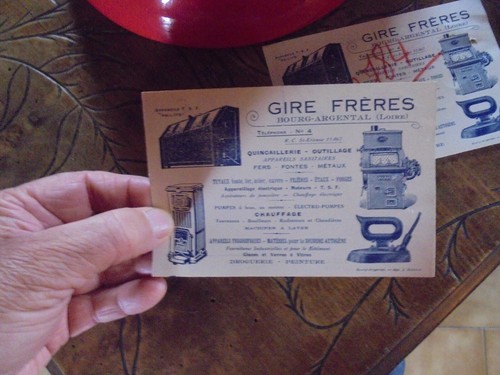 Ancienne carte gire - ancienne, bourg