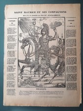 IMAGERIE D'ÉPINAL / PELLERIN - LITHOGRAPHIE SAINT MAURICE ET SES COMPAGNONS