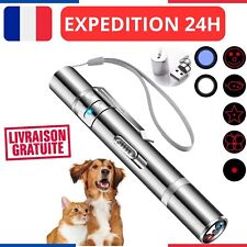 Pointeur Laser Stylo USB 7-en-1, Rouge, UV, Torche Jouet Chat Chien Présentation