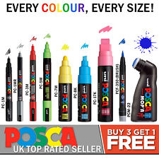 UNI POSCA peinture blanche Marqueur Stylos - Chaque Couleur - Buy 4, Pay For 3