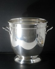 SEAU à CHAMPAGNE LANCEL métal argenté sur piédouche estampille Olri XXe