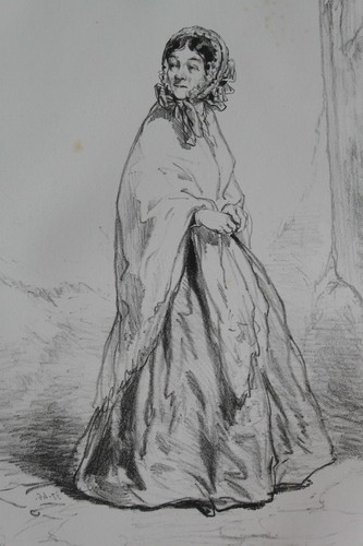 Gavarni lithographie originale - lithographie,
