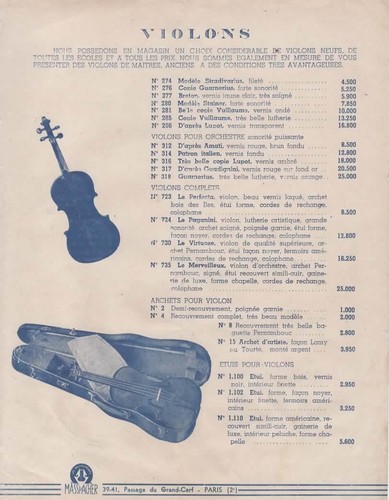 Pub masspacher violons - pub,