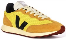 Veja Rio Branco Alveomesh Tissu Coureur Homme Jaune Noir UK 6 - 12