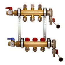 Collecteur Prémonté pour Plancher Chauffant ROTH avec Débitmètre HX-D 6 Circuit