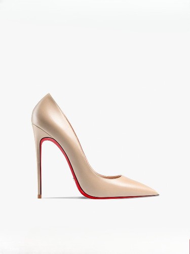 12cm nude leather soft - soft, pointed